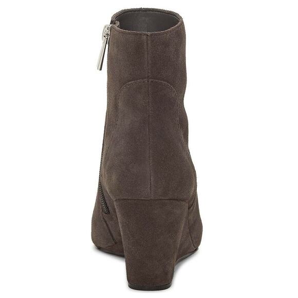 Enzo Angiolini Women Wedge Ankle Booties Crisanta Size US 11M Lavanga Grey Suede - Picture 3 of 4